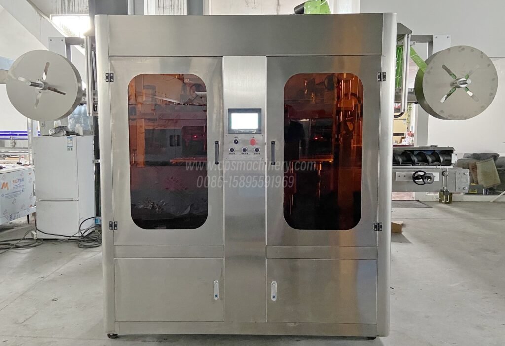 Automatic Double Head Shrink Sleeve Applicator Machine