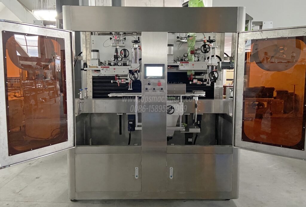 Automatic Double Head Shrink Sleeve Applicator Machine