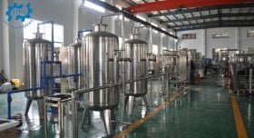 CNC machining workshop at Suzhou DPS Machinery Equipment Co., Ltd -- precision manufacturing for liquid packaging production lines