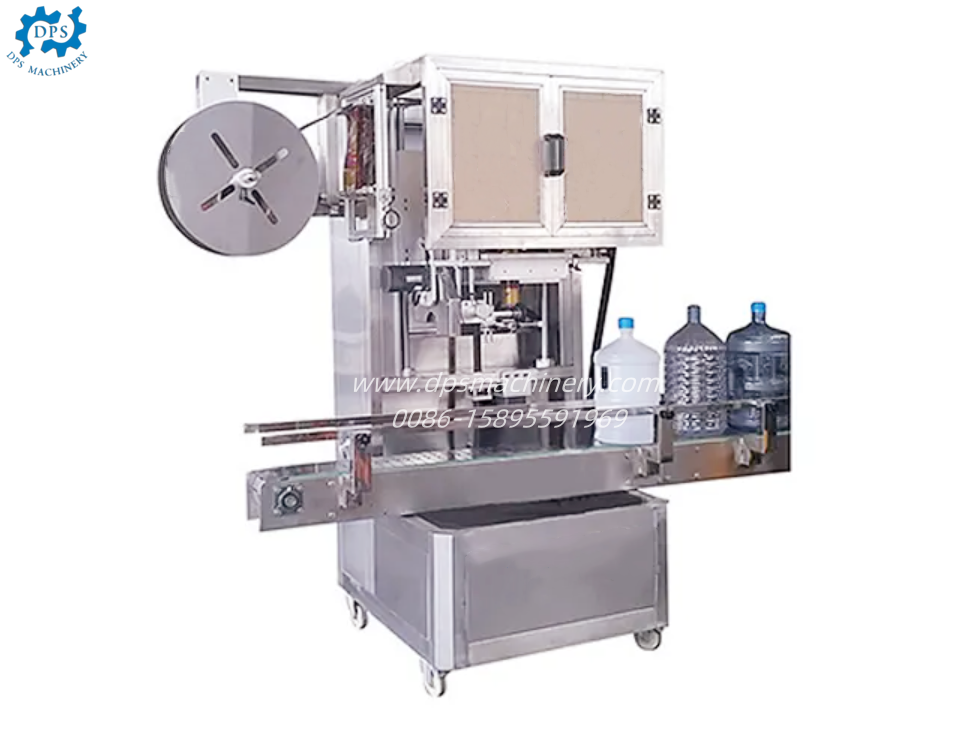 Auto Shrink Sleeve Applicator Machine For 5 Gallon Bottle Cap