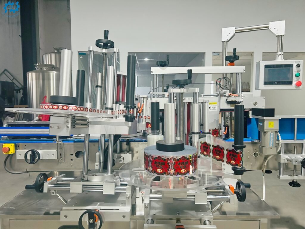 Automatic Three Labels Sticker Labeling Machine